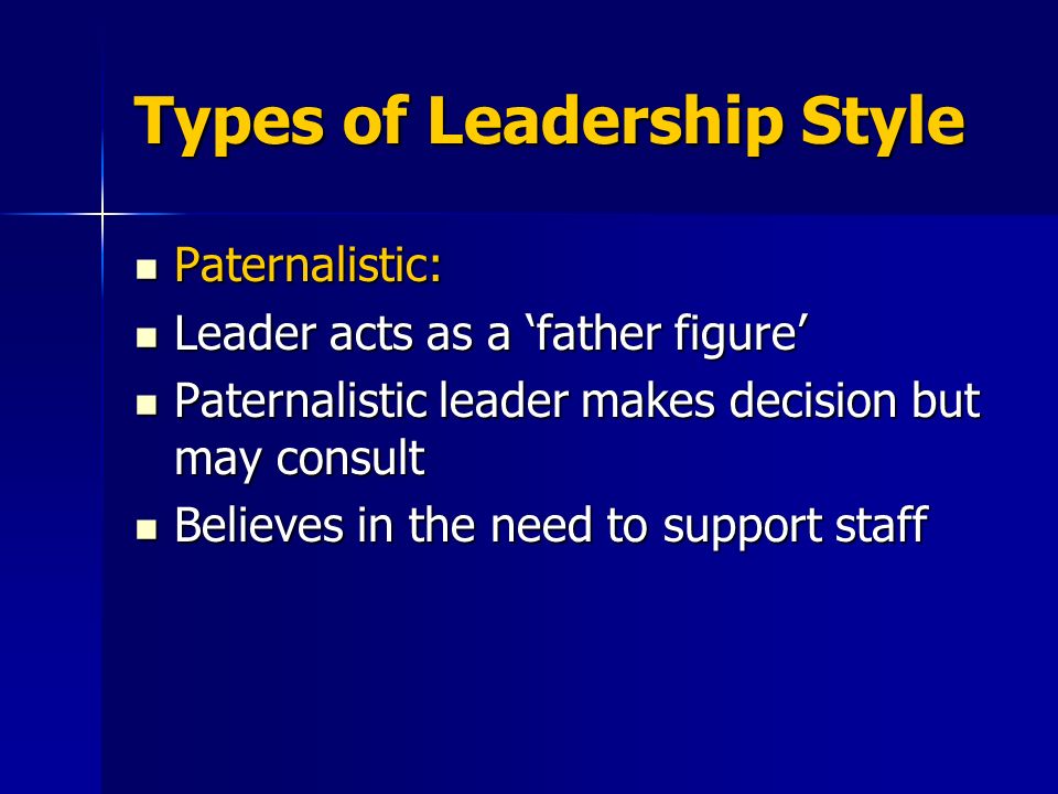 paternalistic leadership